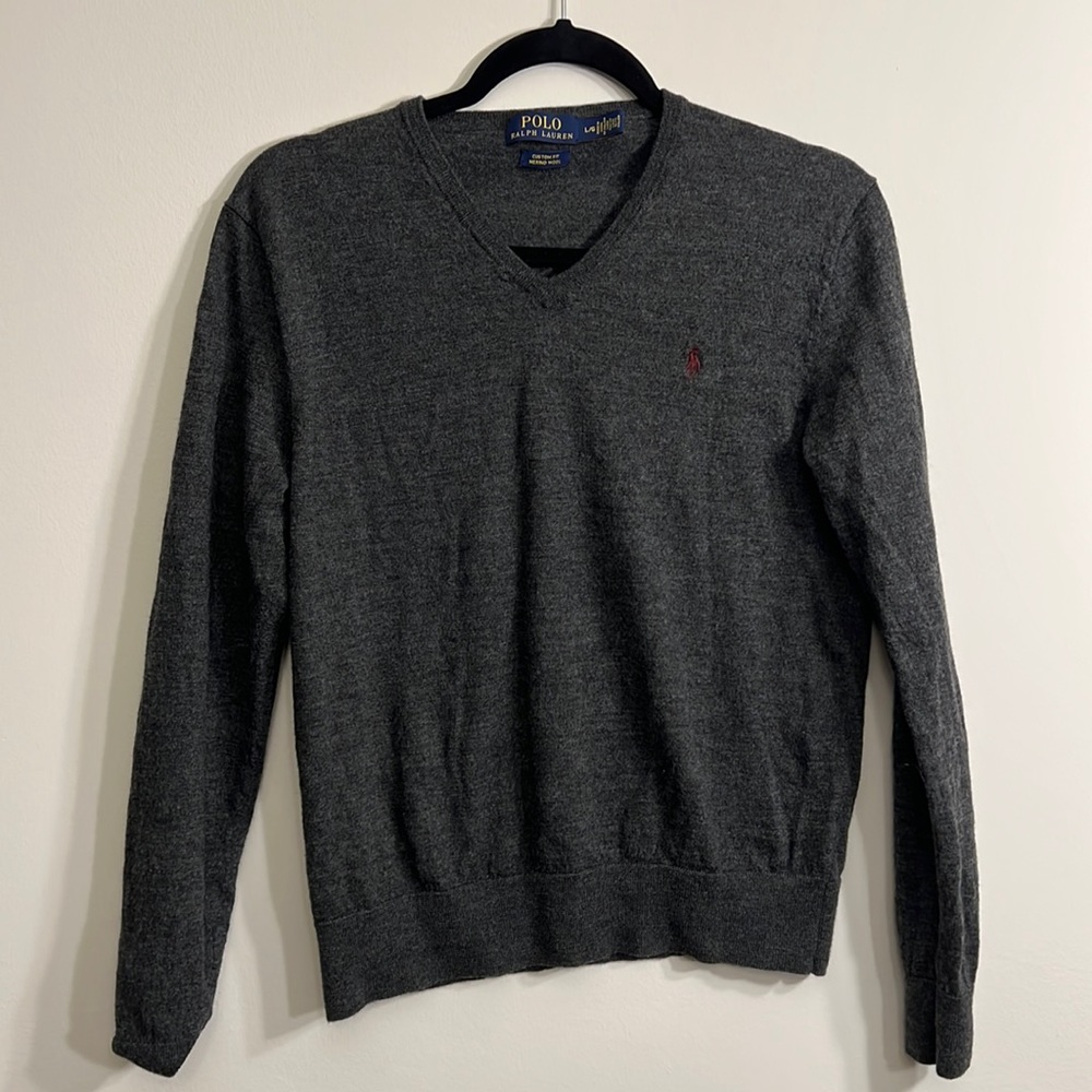 Polo Ralph Lauren Women’s Size Large Grey 100 % merino wool